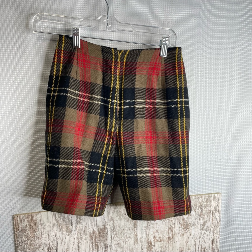 Vintage Bobbie Brooks Plaid Bermuda Shorts Size XS